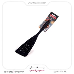 کفگیر سرکج سیلیکونی مشکی